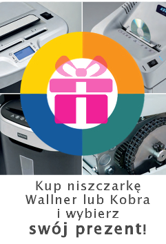 Kup niszczarkę, a otrzymasz jeden z trzech prezentów do wyboru!