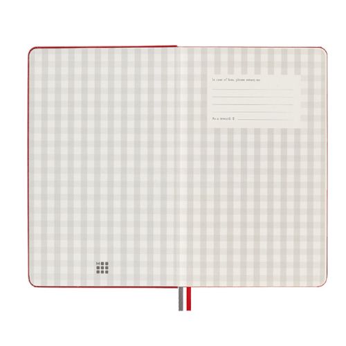 Notes Moleskine Passion Journals Recipe L 13x21 cm, 400 stron, twarda oprawa, przepisy kulinarne czerwony