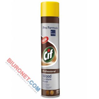 Aerozol do drewna Cif Professional Wood Cleaner, pianka do mebli, 400ml wood