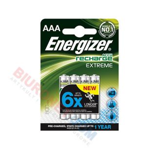 Akumulatorki Energizer Accu Recharge Extreme HR03 AAA 800mAh 1,2V 4 sztuki
