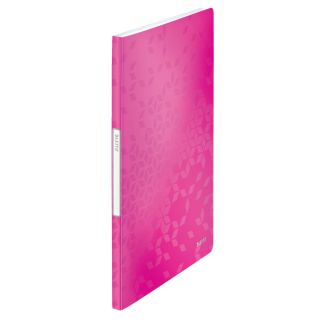 Album ofertowy Leitz WOW A4, 20 koszulek, okładka z lekkiego PP różowy