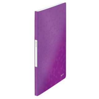 Album ofertowy Leitz WOW A4, 20 koszulek, okładka z lekkiego PP fioletowy