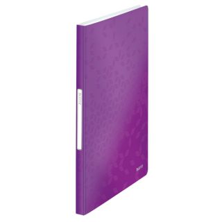 Album ofertowy Leitz WOW A4, 40 koszulek, okładka z lekkiego PP fioletowy