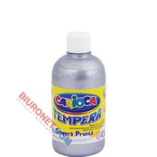 arba plakatowa Carioca Tempera wodna 500ml srebrna