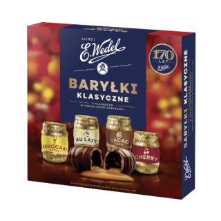 Baryłki Classic Wedel, czekoladowe praliny z alkoholowym nadzieniem 200g