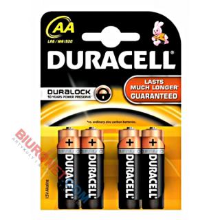 Baterie Duracell Basic, paluszki alkaliczne, 4 sztuki AA - LR06