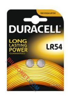 Baterie guzikowe Duracell, specjalistyczne, alkaliczne LR54 2 sztuki