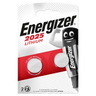 Baterie guzikowe Energizer CR 2025, alkaliczne 2 sztuki