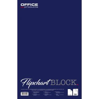 Blok do flipchartów Office Products, gładki biały papier 65 x 100 cm 50 kartek