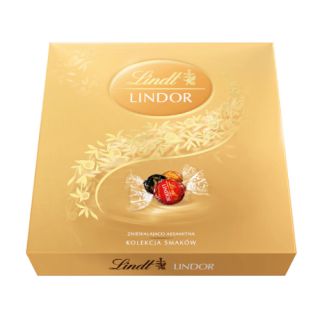 Bombonierka Lindt Lindor Assorted Kolekcja Smaków, praliny czekoladowe 150g