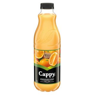Cappy Pomarańczowy 1L, owocowy sok 100% w butelce PET 1 sztuka