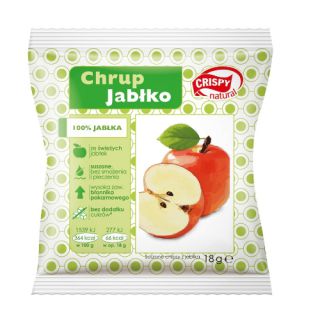 Chipsy owocowe Chrupsy Crispy Nartural, torebka 18g jabłko
