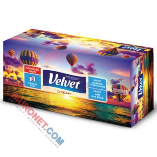 Chusteczki higieniczne Velvet Dream, 3 warstwowe 90 sztuk