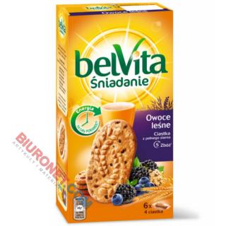 Ciastka LU BelVita Śniadanie, 6 x 4 ciastka, 300g owoce leśne