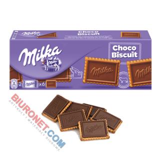 Ciastka MILKA Choco Biscuit, herbatniki maślane w mlecznej czekoladzie 150g