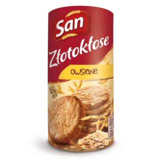 Ciastka San Łakotki Złotokłose, owsiane 171g