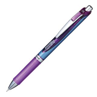 Cienkopis kulkowy Pentel EnerGel BLN75, automatyczny, końcówka 0,5mm fioletowy