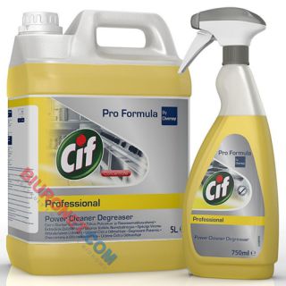 Cif Professional Power Cleaner Degreaser Conc, preparat odtłuszczający do kuchni koncentrat 5L