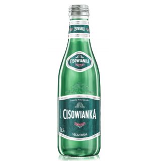 Cisowianka 0,3L x 24 sztuki, woda mineralna w szklanych butelkach niegazowana