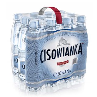 Cisowianka 0,5L x 12 sztuk, woda mineralna w butelkach PET gazowana