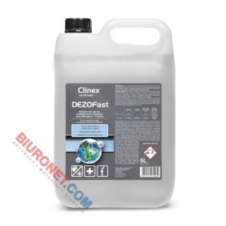 CLINEX DEZOFast, płyn dezynfekujący i myjący, do powierzchni, wirusobójczy 5L