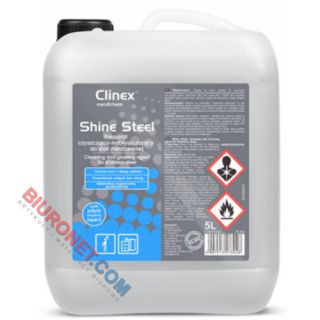 CLINEX Shine Steel, płyn do stali nierdzewnej, czyszczenie i nabłyszczanie powierzchni stalowych 5L