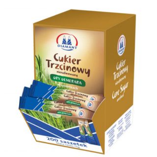 Cukier trzcinowy Diamant Dry Demerara, w saszetkach 5g, nierafinowany 200 sztuk