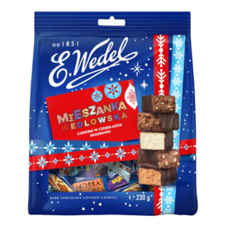 Cukierki Mieszanka Wedlowska Wedel, w czekoladzie deserowej 230 g