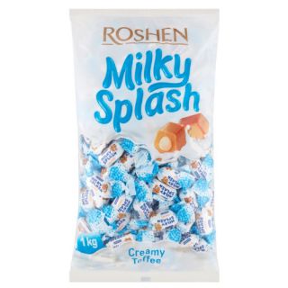 Cukierki Roshen Milky Splash, toffI z mlecznym nadzieniem 1kg