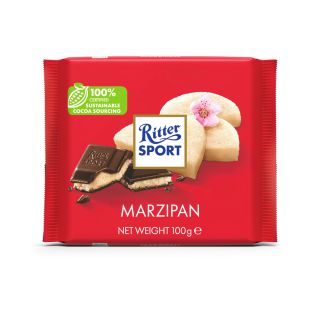 Czekolada Ritter SPORT mleczna czekolada 100g marcepanowa