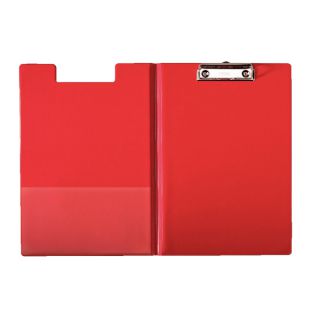 Deska A4 Esselte, podkładka do pisania z okładką i klipsem czerwony