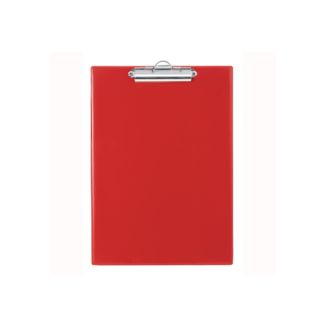 Deska A5 Biurfol, podkładka do pisania z klipsem czerwony