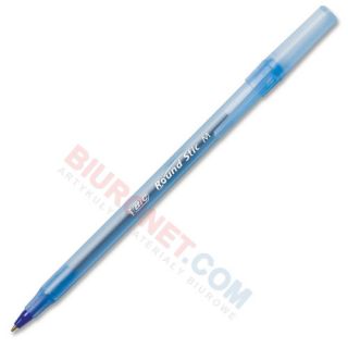 Długopis BIC Round Stick M 1.0 mm, jednorazowy ze skuwką niebieski