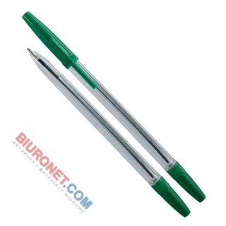 Długopis Office Products, w przezroczystej obudowie, 50 sztuk zielony