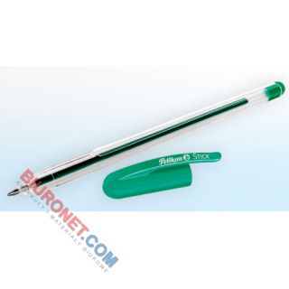 Długopis Pelikan Stick Super Soft K86, jednorazowy zielony