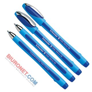 Długopis Schneider Slider Memo, ze skuwką, gruba końcówka XB niebieski