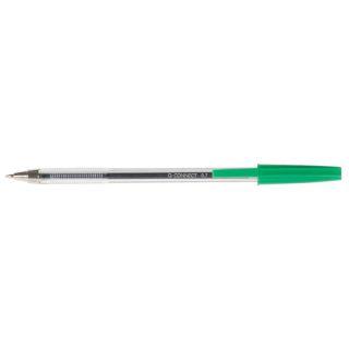Długopis ze skuwką Q-Connect 0,7mm, wymienny wkład, zestaw 20 sztuk zielony