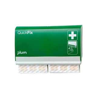 Dozownik na plastry PLUM QuickFix, pusty, do montażu na ścianie zielony