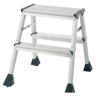 Drabinka Q-Connect 2-stopniowa, aluminiowa do 150 kg