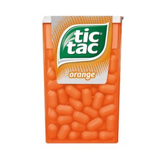 Drażetki Tic Tac Orange, cukierki pomarańczowe 18g