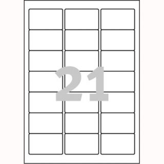 Etykiety adresowe Avery Zweckform, papierowew, białe, 100 arkuszy A4 63,5 x 38,1 mm