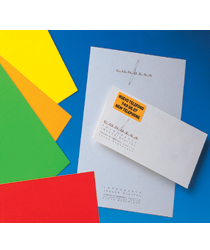 Etykiety kolorowe APLI 210x297 mm, papierowe, 20 arkuszy A4 żółte