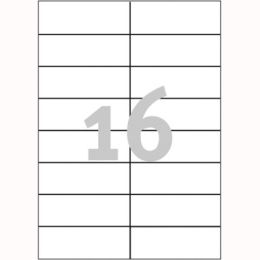 Etykiety uniwersalne Avery Zweckform, papierowe białe, 100 arkuszy A4 105 x 37 mm