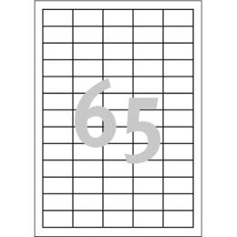 Etykiety uniwersalne Avery Zweckform, papierowe białe, 100 arkuszy A4 38 x 21,2 mm