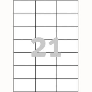 Etykiety uniwersalne Avery Zweckform, papierowe białe, 100 arkuszy A4 70 x 42,3 mm