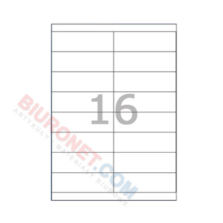 Etykiety uniwersalne Avery Zweckform, papierowe białe, 100 arkuszy A4 105 x 33,8 mm