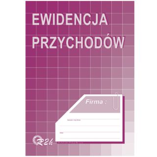 Ewidencja Przychodów A4, offsetowy druk Michalczyk i Prokop R1H, obowiązuje od 01.01.2022 r. 40 stron