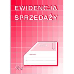 Ewidencja Sprzedaży bez VAT A5, 32 kartki, offsetowy druk Michalczyk i Prokop K4 32 kartki