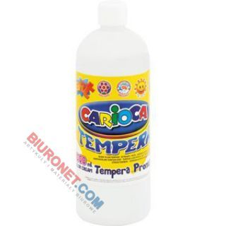 Farba plakatowa Carioca Tempera wodna 1000ml biała