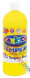 Farba plakatowa Carioca Tempera wodna 1000ml cytrynowo żółta